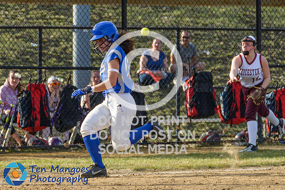 Auburn vs Leicester Girls Varsity Softball 2017-0020