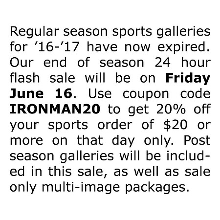 Sports galleries sale notice